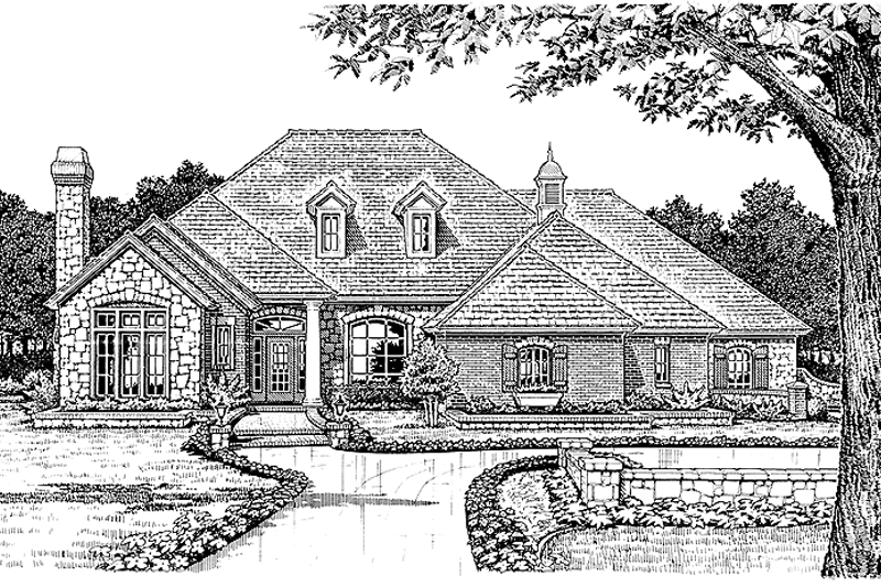 House Design - Country Exterior - Front Elevation Plan #310-999