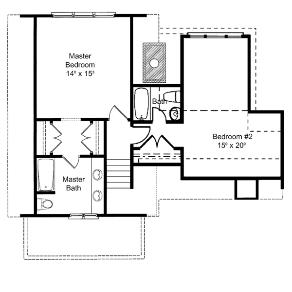 House Plan Design - Craftsman Floor Plan - Upper Floor Plan #429-275