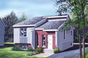 Cottage Exterior - Front Elevation Plan #25-1237