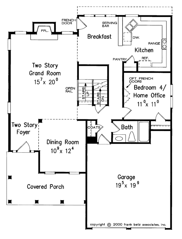 Dream House Plan - Country Floor Plan - Main Floor Plan #927-627