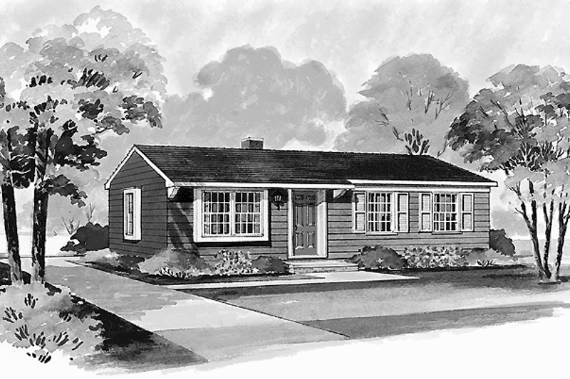House Blueprint - Colonial Exterior - Front Elevation Plan #72-589