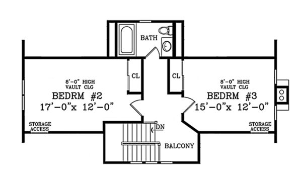 Architectural House Design - Craftsman Floor Plan - Upper Floor Plan #314-283