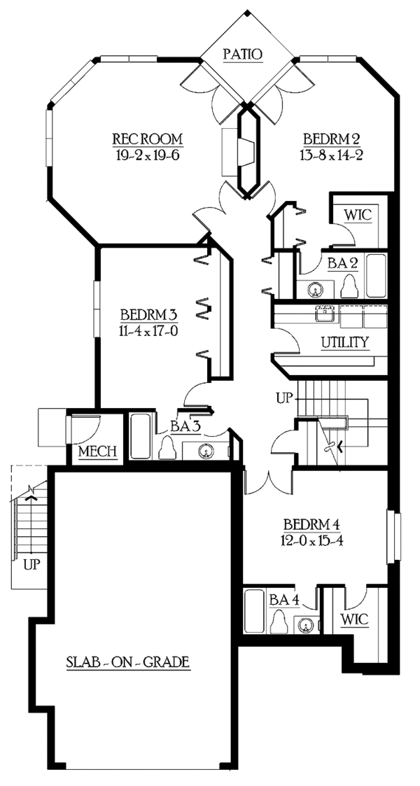 Architectural House Design - Craftsman Floor Plan - Upper Floor Plan #132-277