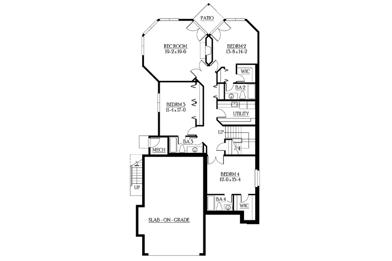 House Plan Design - Floor Plan - Upper Floor for Craftsman House Plan #132-277 - 4 bed, 4.5 bath