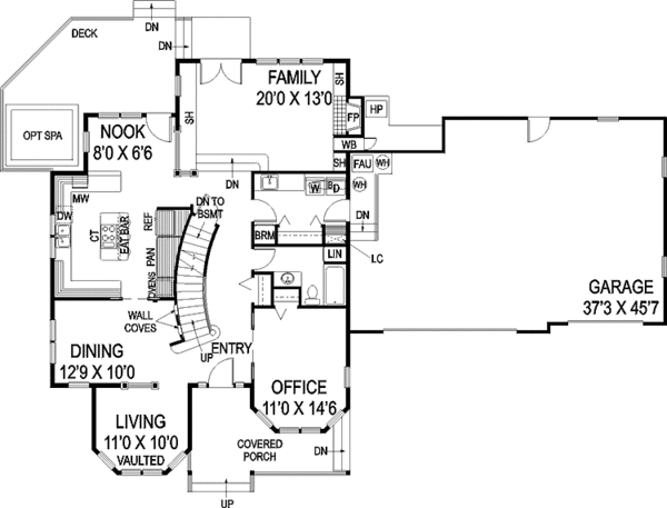 Architectural House Design - Victorian Floor Plan - Main Floor Plan #60-1013