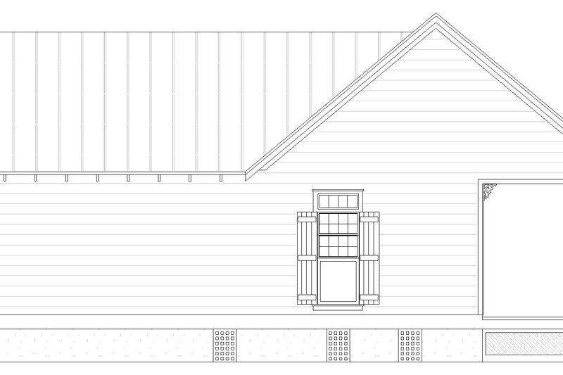 Architectural House Design - Exterior - Other Elevation for Cottage House Plan #45-624 - 1 bed, 1 bath