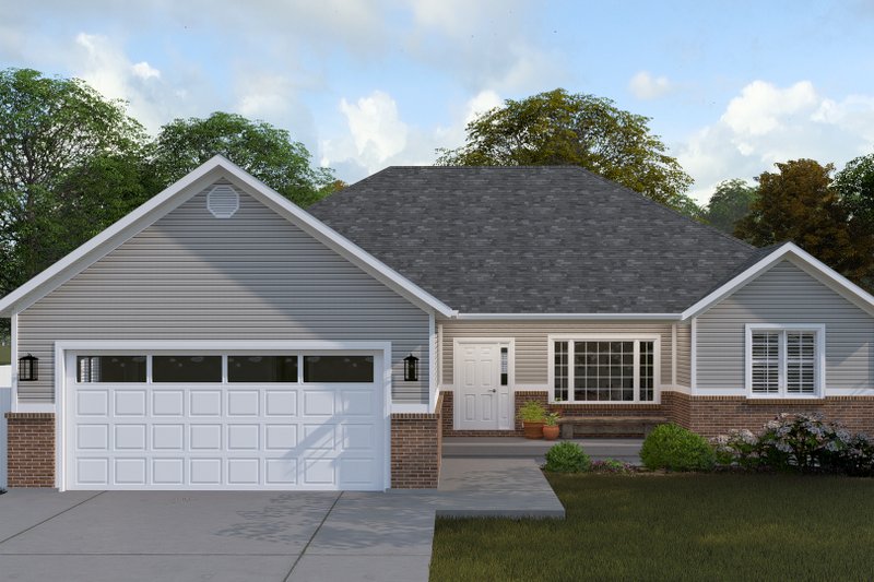 Architectural House Design - Traditional Exterior - Front Elevation Plan #1060-219