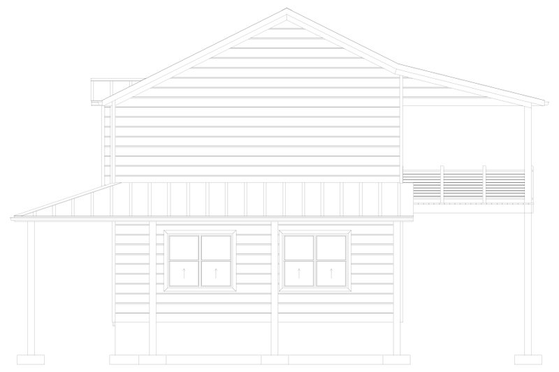 Dream House Plan - Exterior - Other Elevation 1 for Barndominium House Plan #1060-408 - 2 bed, 1.5 bath