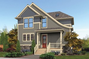 Craftsman Exterior - Front Elevation Plan #48-911