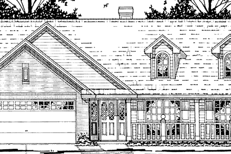Dream House Plan - Country Exterior - Front Elevation Plan #42-610