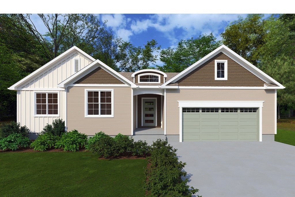 Ranch Style House Plan - 3 Beds 2 Baths 1696 Sq/Ft Plan #1111-3 ...