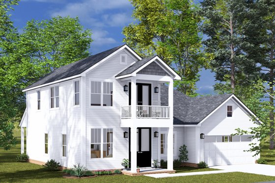 Exterior - Other Elevation 2 for Farmhouse House Plan #513-2311 - 3 bed, 2.5 bath