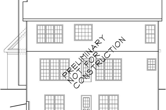 Exterior - Rear Elevation for Country House Plan #927-253 - 3 bed, 2.5 bath
