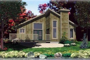 Contemporary Exterior - Front Elevation Plan #138-291