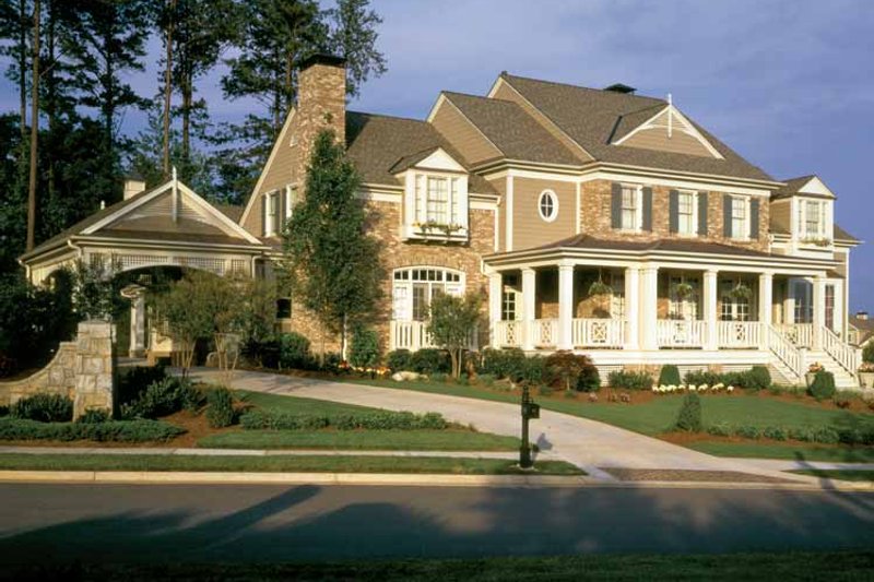 Home Plan - Exterior - Front Elevation 4 for Colonial House Plan #429-327 - 4 bed, 3.5 bath