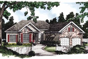 Home Plan - European Exterior - Front Elevation Plan #927-206