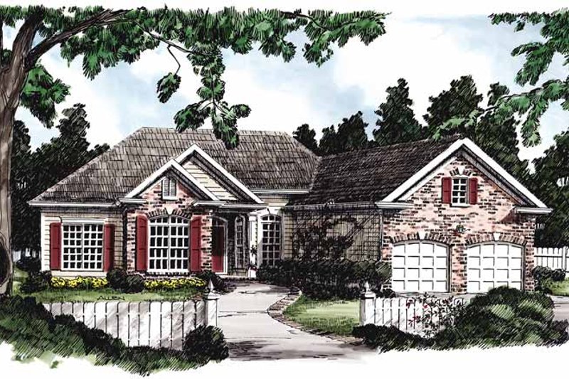 Home Plan - European Exterior - Front Elevation Plan #927-206