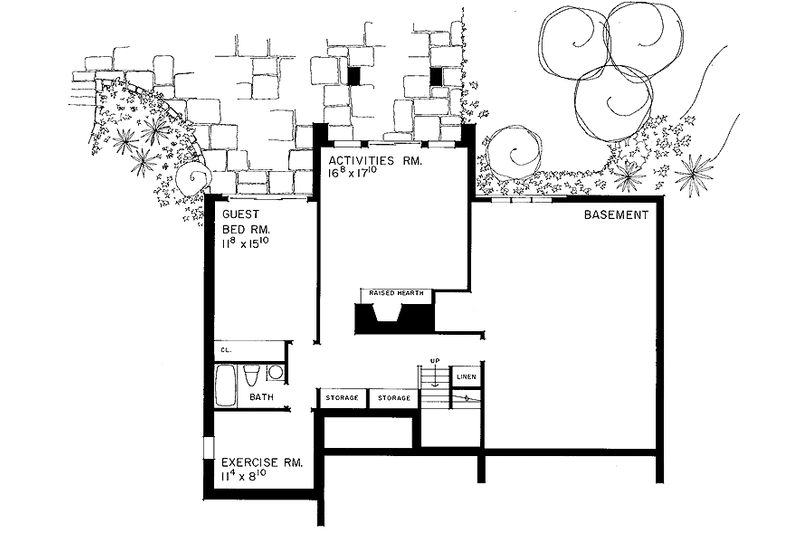 Dream House Plan - Floor Plan - Main Floor for Contemporary House Plan #72-1000 - 4 bed, 3.5 bath