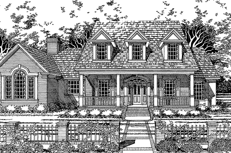 Dream House Plan - Classical Exterior - Front Elevation Plan #472-92