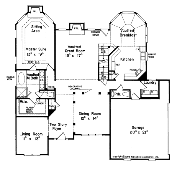 House Plan Design - European Floor Plan - Main Floor Plan #927-64