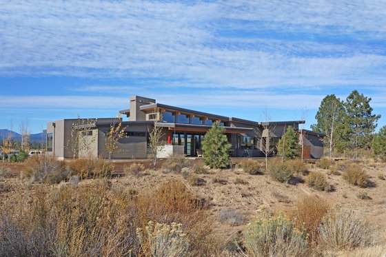 Exterior - Rear Elevation for Modern House Plan #892-14 - 3 bed, 3.5 bath