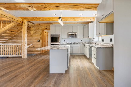 Interior - Kitchen 1 for Log House Plan #1060-306 - 4 bed, 4 bath