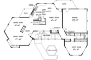 Mediterranean Style House Plan - 4 Beds 3.5 Baths 3498 Sq/Ft Plan #60-661 
