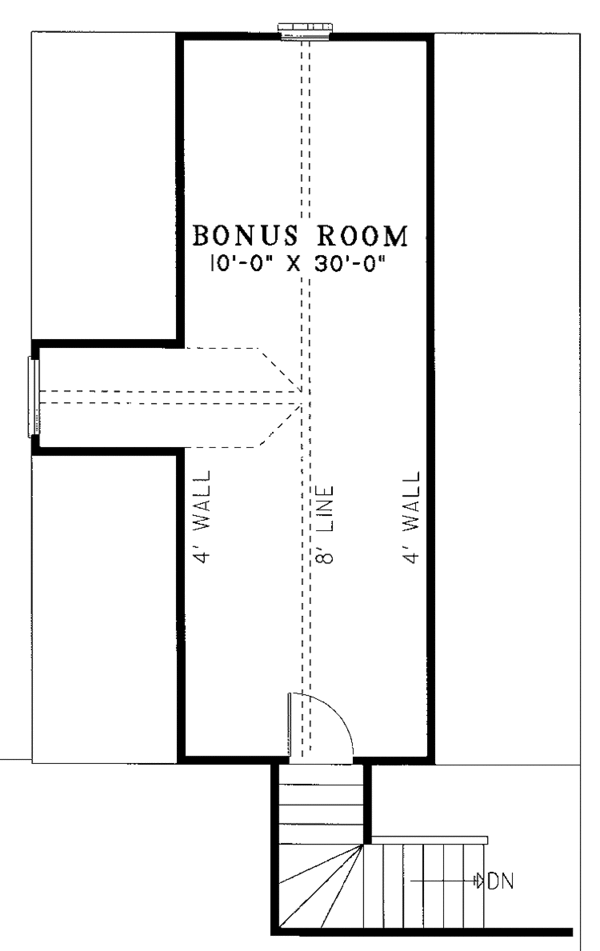 House Design - European Floor Plan - Upper Floor Plan #17-3038