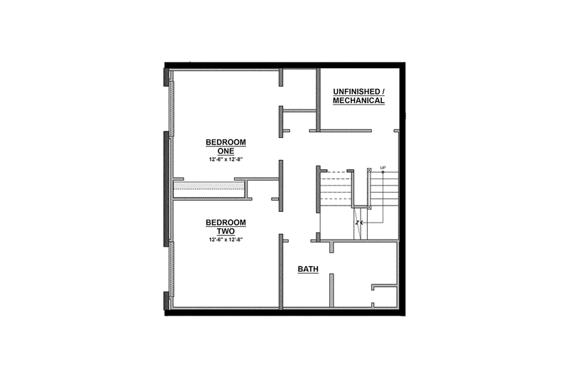 Architectural House Design - Floor Plan - Lower Floor for Contemporary House Plan #928-274 - 3 bed, 2.5 bath