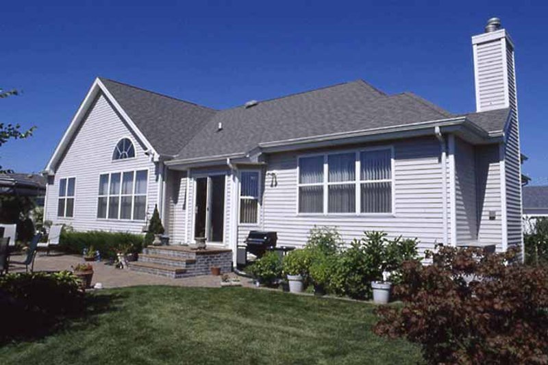 Home Plan - Exterior - Rear Elevation for European House Plan #314-227 - 3 bed, 2 bath