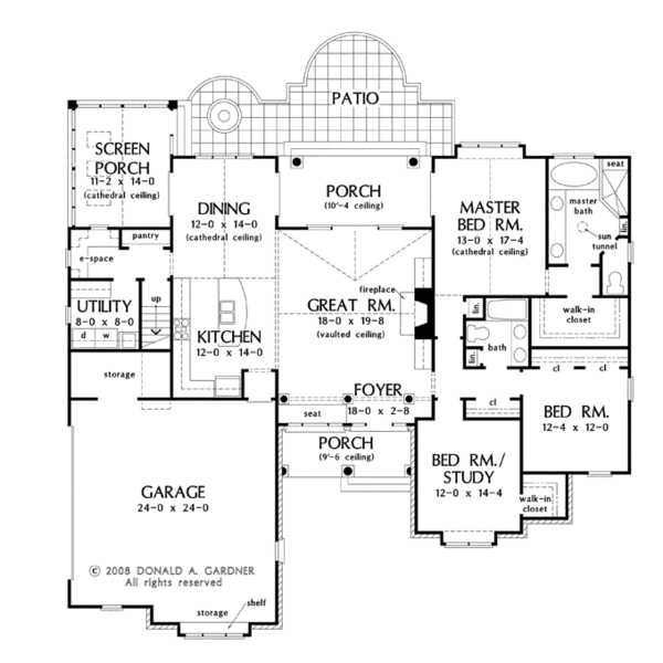 Home Plan - Traditional Floor Plan - Main Floor Plan #929-924