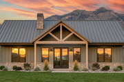 Barndominium Style House Plan - 3 Beds 2 Baths 1638 Sq/Ft Plan #1096-130 Exterior 