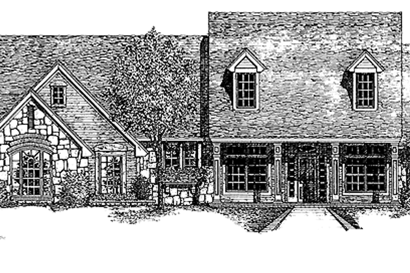 House Design - Country Exterior - Front Elevation Plan #310-1025