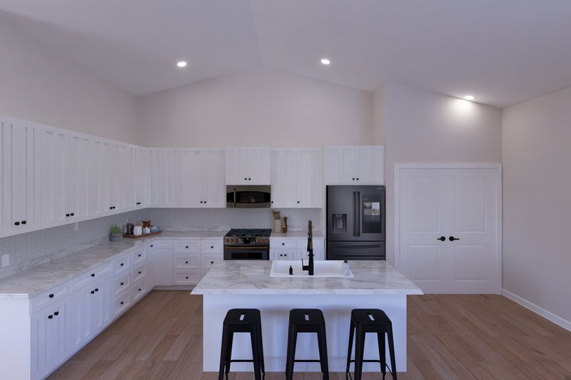House Blueprint - Interior - Kitchen for Barndominium House Plan #1060-506 - 8 bed, 5 bath