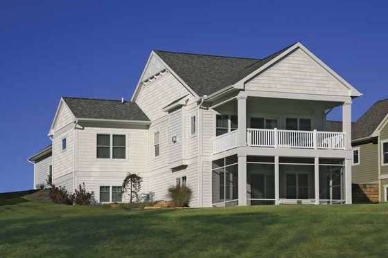 Exterior - Rear Elevation 3 for Traditional House Plan #928-181 - 3 bed, 2.5 bath