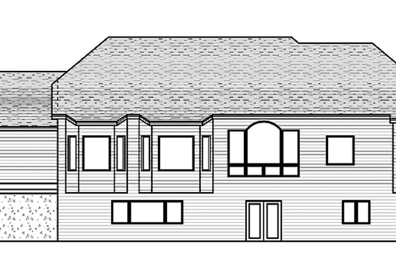 Dream House Plan - Exterior - Rear Elevation for European House Plan #51-614 - 3 bed, 2.5 bath