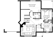 Modern Style House Plan - 3 Beds 2.5 Baths 1716 Sq/Ft Plan #23-2383 