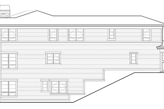 Exterior - Other Elevation 1 for Prairie House Plan #132-518 - 5 bed, 4.5 bath