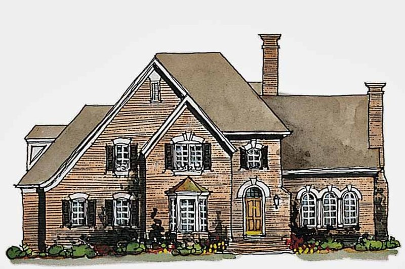Architectural House Design - Traditional Exterior - Front Elevation Plan #429-187