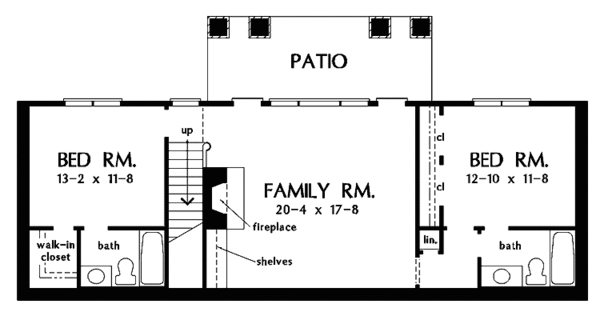 House Plan Design - Craftsman Floor Plan - Lower Floor Plan #929-761