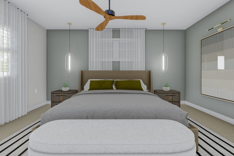 House Design - Interior - Master Bedroom 1 for Traditional House Plan #1060-184 - 3 bed, 2 bath