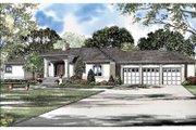 Mediterranean Style House Plan - 3 Beds 2.5 Baths 3289 Sq/Ft Plan #17-3075 
