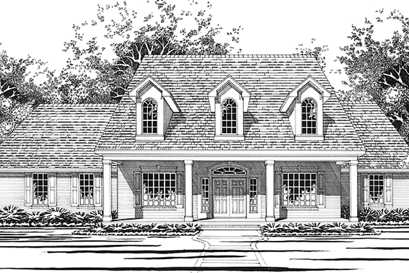 House Blueprint - Classical Exterior - Front Elevation Plan #472-323