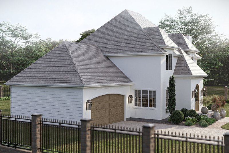 House Blueprint - Exterior - Other Elevation 1 for European House Plan #455-749 - 3 bed, 2.5 bath