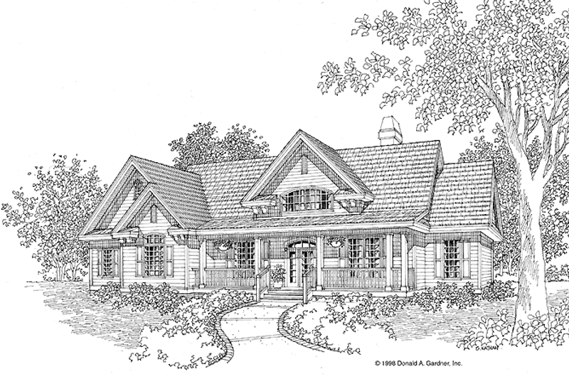 Dream House Plan - Country Exterior - Front Elevation Plan #929-405