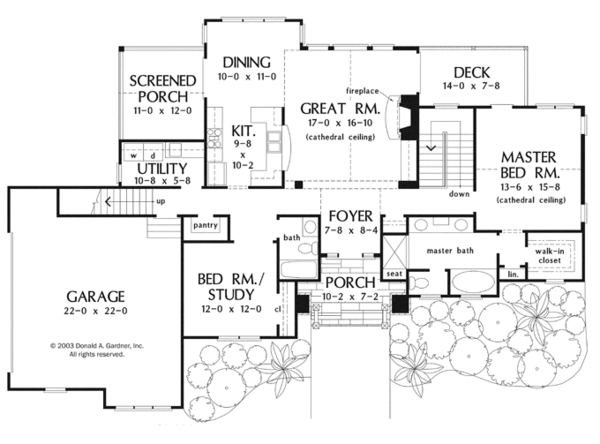 House Plan Design - Craftsman Floor Plan - Main Floor Plan #929-946