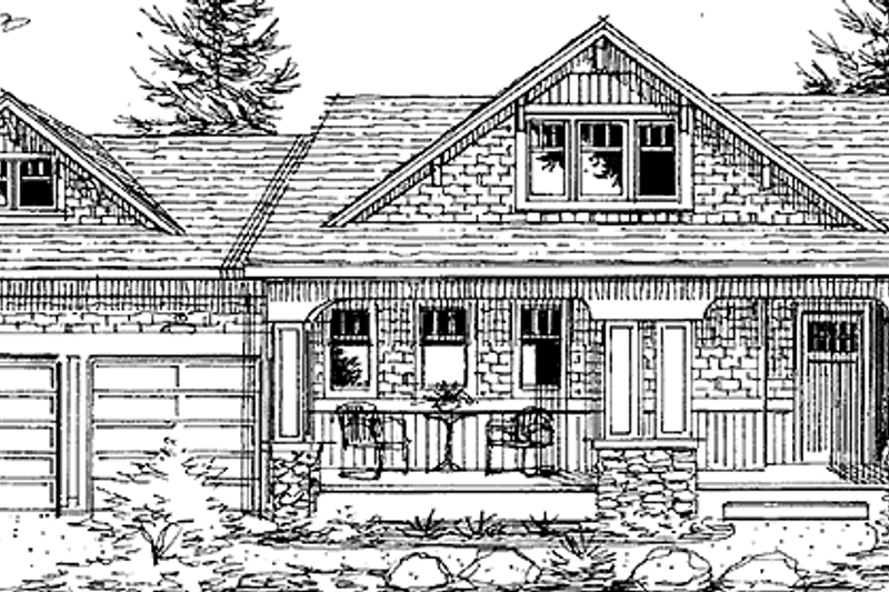 Home Plan - Craftsman Exterior - Front Elevation Plan #320-1481
