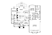 European Style House Plan - 3 Beds 3 Baths 1715 Sq/Ft Plan #929-957 