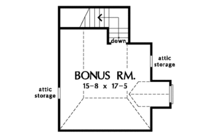 Floor Plan - Other Floor for Ranch House Plan #929-539 - 3 bed, 2 bath