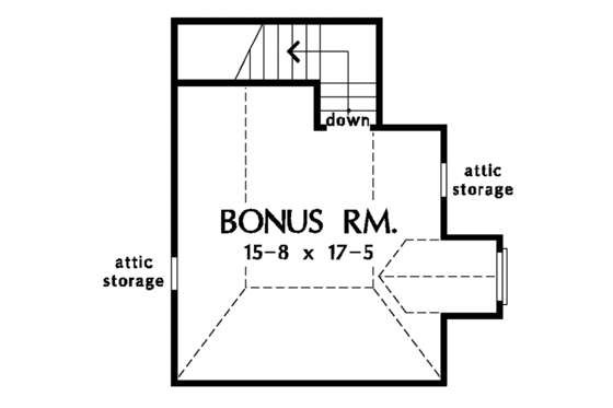 Floor Plan - Other Floor for Ranch House Plan #929-539 - 3 bed, 2 bath